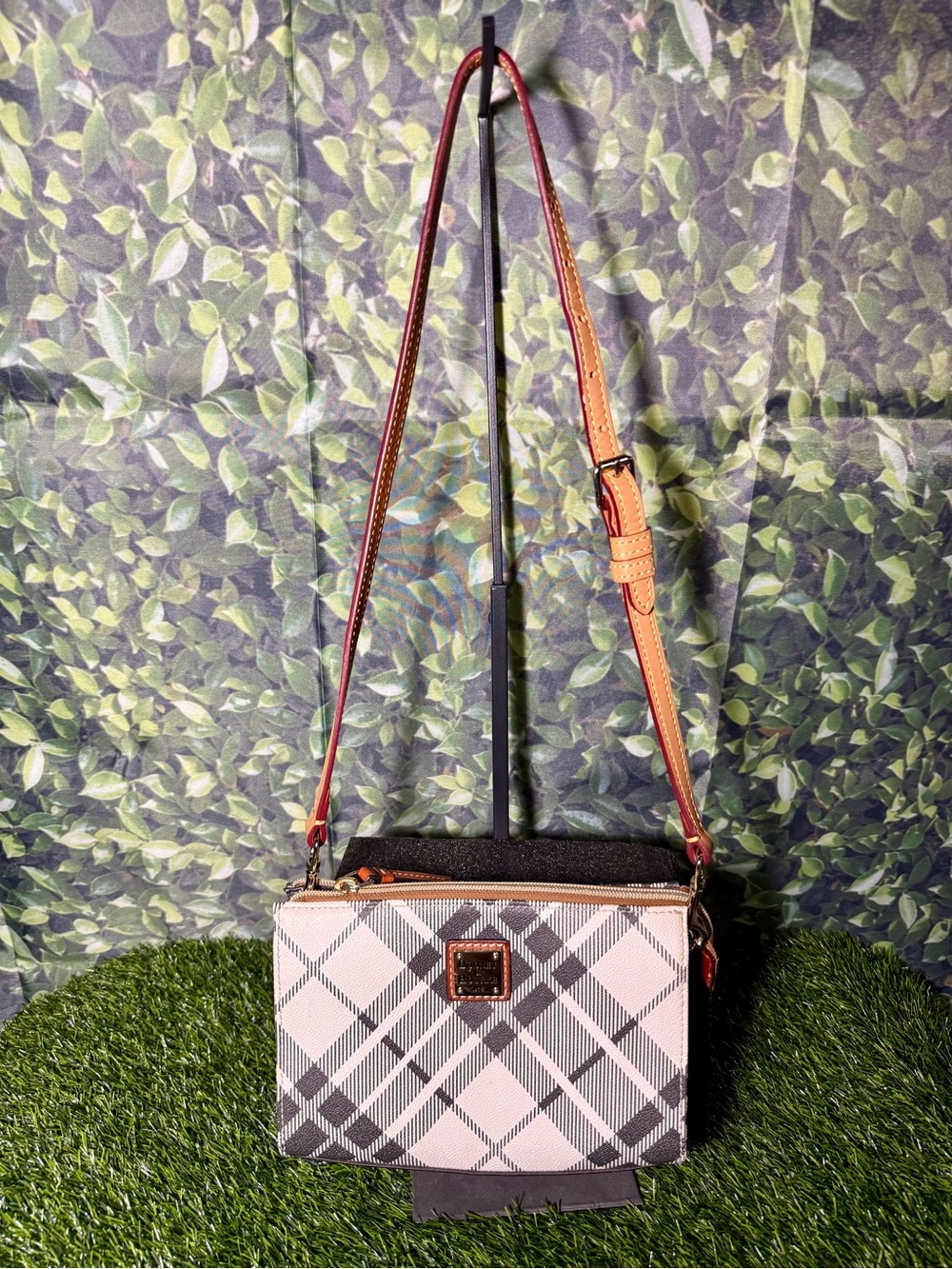 Dooney & Bourke Carrington Plaid Crossbody Bag / Slim Wristlet Wallet